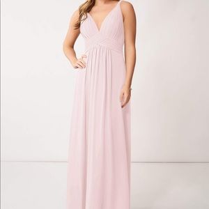 Azazie Maren Bridesmaid Dress, Pearl Pink